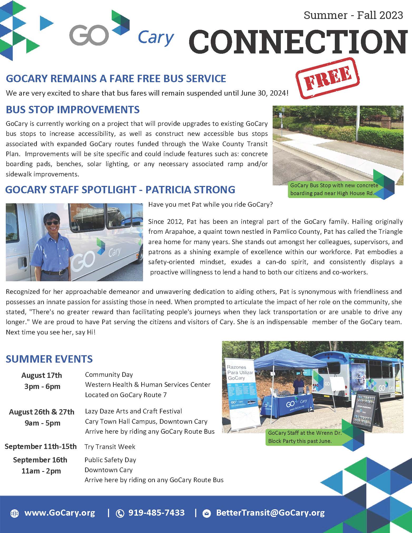 GoCary Connection Newsletter English