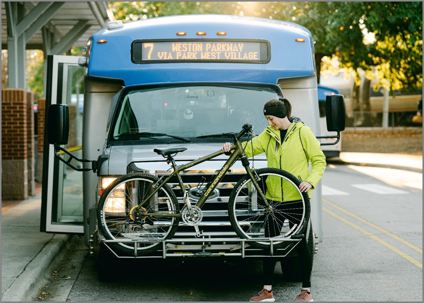 Bike on GoCary Bus