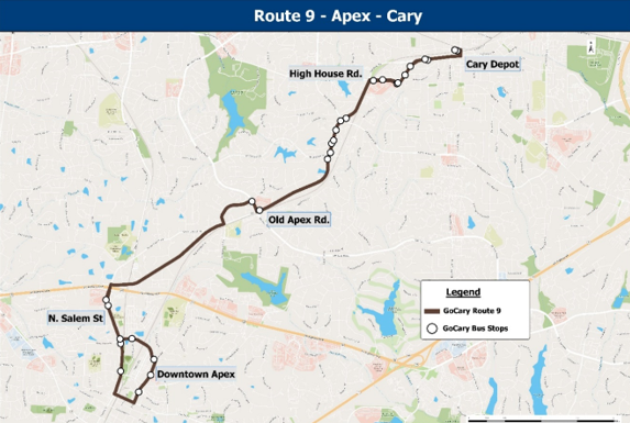 Route 9 Apex Cary