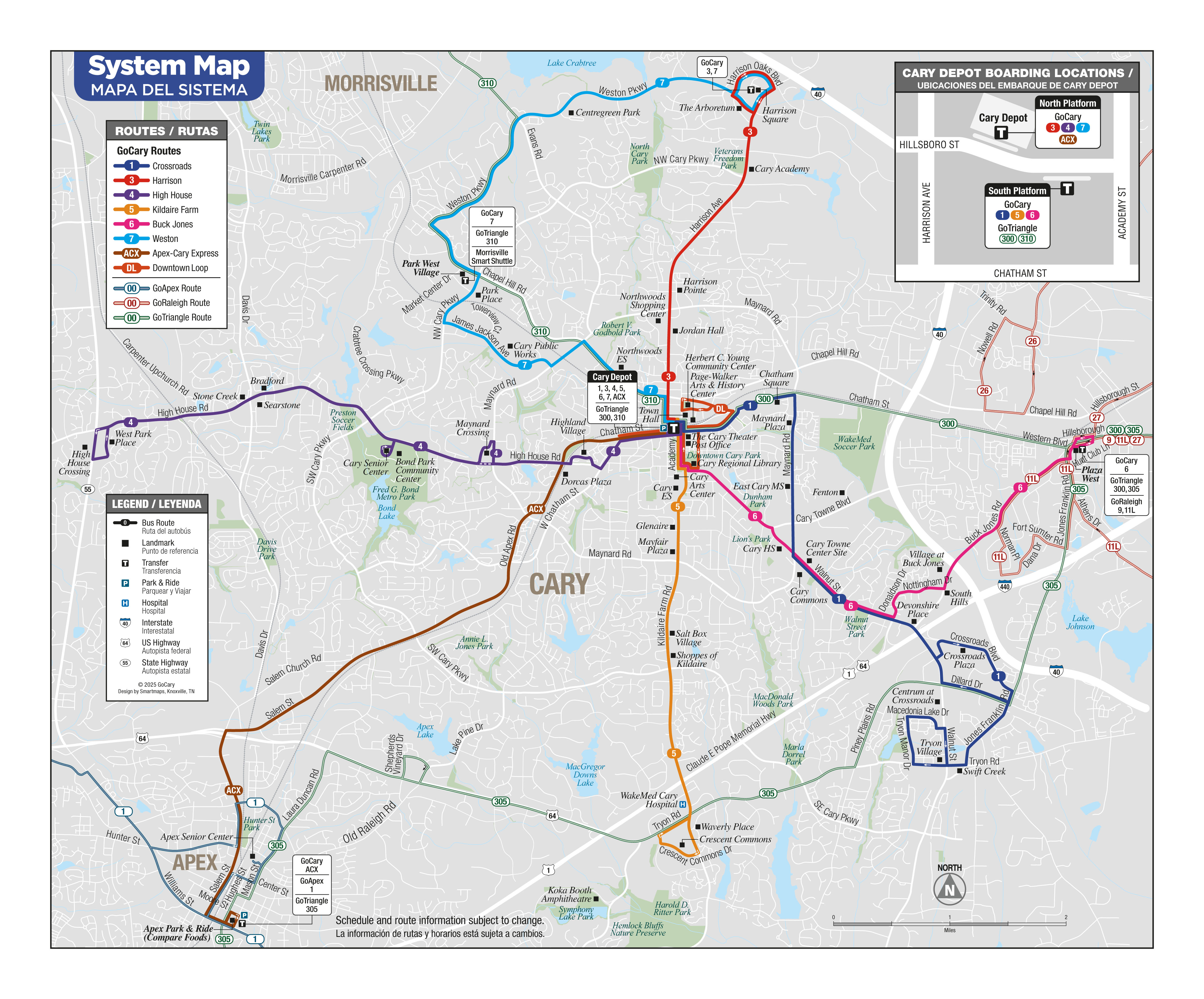 GoCary System Map